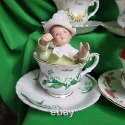Flower Babies of the Month Tea Cup/Saucer Set Ashton Drake