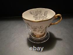 Foley EB 1850 Pale Blue Black Rose Fine Bone Chine From England