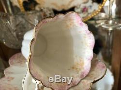 Foley Pre Shelley Wileman CUP & SAUCER RARE Antique 1893 Dainty Pink Empire Ivy