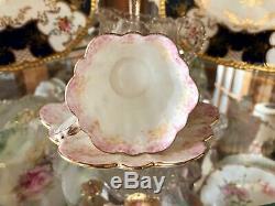 Foley Pre Shelley Wileman CUP & SAUCER RARE Antique 1893 Dainty Pink Empire Ivy