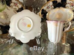 Foley Pre Shelley Wileman CUP & SAUCER RARE Antique 1893 Dainty Pink Empire Ivy