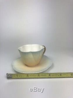 Foley Wileman Shelley dainty yellow blue Teapot Tea cup saucer rare