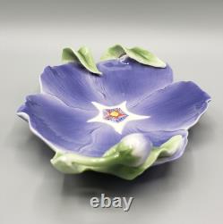 Franz Porcelain Purple Periwinkle Flowerama Teacup & Saucer Japan Rare HTF