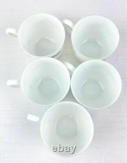 Fukagawa Seiji Tea Cup Saucer Set Of 5