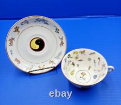 Genevieve Wimsatt Chinese Zodiac Fortune Telling Tea Cup & Saucer 1930s USA