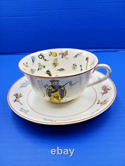 Genevieve Wimsatt Chinese Zodiac Fortune Telling Tea Cup & Saucer 1930s USA