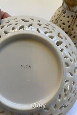 German Rudolstadt Reticulated Double Wall Teacup And Saucer