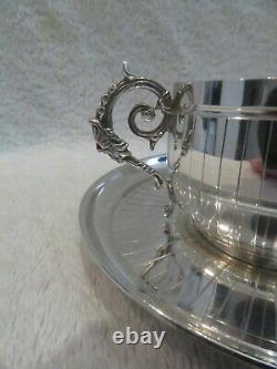 Gorgeous Early 20th c French sterling silver tea cup Empire st Ch Barrier l6