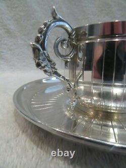 Gorgeous Early 20th c French sterling silver tea cup Empire st Ch Barrier l6