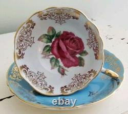 Gorgeous Red Rose Paragon Teacup and Saucer