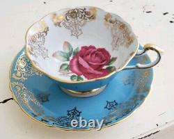 Gorgeous Red Rose Paragon Teacup and Saucer