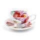 Grace Teaware Red Poppy Bone China Tea Cup And Saucer