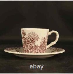HERMES Paris Tea Cup & Saucer LES MAISONS ENCHANTEES Tableware Good F/S