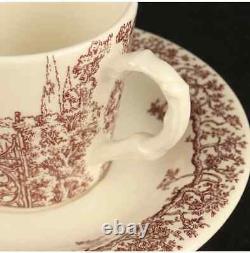 HERMES Paris Tea Cup & Saucer LES MAISONS ENCHANTEES Tableware Good F/S