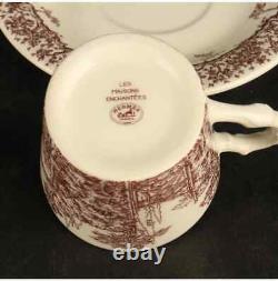 HERMES Paris Tea Cup & Saucer LES MAISONS ENCHANTEES Tableware Good F/S