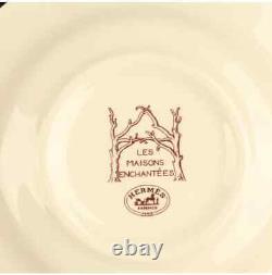 HERMES Paris Tea Cup & Saucer LES MAISONS ENCHANTEES Tableware Good F/S