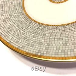 HERMES Porcelain Tea Cup Saucer Mosaique Tableware Ornament Interior Auth New