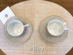 HERMES Porcelain Tea Cup Saucer Mosaique Tableware Ornament Interior Auth New