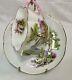Htf Shelley England Fine Bone China Loch Lomond Teacup Saucer Rare Pink Handle