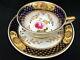 H & R Daniel Etruscan Shape Tea Cup & Saucers Angular Handle Pattern 3824