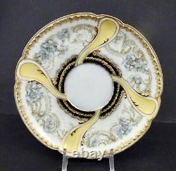 Haviland Limoges Tea Cup & Saucer, Unique Style, Ornate Cabinet Set