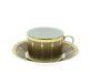 Haviland Tambour Bronze Tea Cup & Saucer P5304