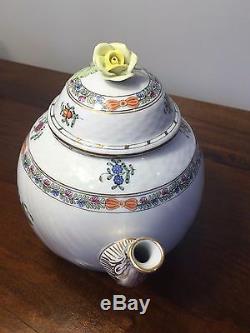 Herend INDIAN BASKET Multi-Color Tea Set for Two Tea Pot Sugar Creamer