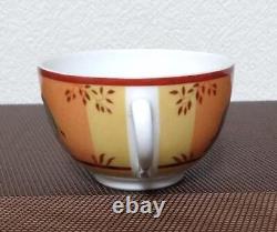 Hermes Africa Tea Cup Saucer Orange Tableware Animal Coffee Morning Auth New