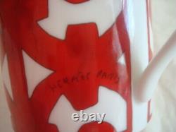 Hermes Balcon du Guadalquivir n°1 Coffee Tea Mug Cup Porcelain White Red Box