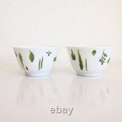 Hermes Mesclun Pair Oriental Cup & Saucer With Lid Teacup / Tea Saucer / 2 Cups