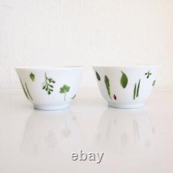 Hermes Mesclun Pair Oriental Cup & Saucer With Lid Teacup / Tea Saucer / 2 Cups