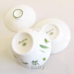Hermes Mesclun Pair Oriental Cup & Saucer With Lid Teacup / Tea Saucer / 2 Cups