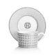 Hermes Mosaique Au 24 Platinum Tea Cups & Saucers Set Of 2 Pair #p035016p Bnib