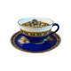 Hermes Paris Cocarde De Soie Tea Cup And Saucer