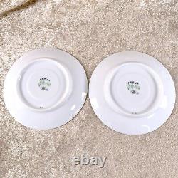 Hermes Paris Tea Cup & Saucer Africa Green Porcelain Tableware 2 Sets