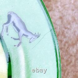 Hermes Paris Tea Cup Saucer Africa Green Porcelain Tableware 2 Sets