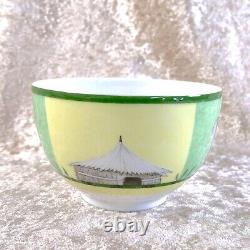 Hermes Paris Tea Cup Saucer Africa Green Porcelain Tableware New with No Box