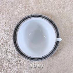 Hermes Paris Tea Cup & Saucer Estampe de Toucans Black RARE Porcelain Tableware