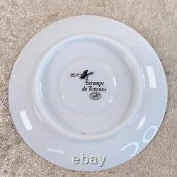 Hermes Paris Tea Cup & Saucer Estampe de Toucans Black RARE Porcelain Tableware