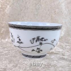 Hermes Paris Tea Cup & Saucer Estampe de Toucans Black RARE Porcelain Tableware