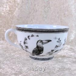 Hermes Paris Tea Cup & Saucer Estampe de Toucans Porcelain Tableware