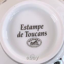 Hermes Paris Tea Cup & Saucer Estampe de Toucans Porcelain Tableware