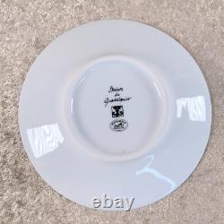 Hermes Paris Tea Cup & Saucer Guadalquivir Rare Platinum Porcelain with Case