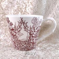 Hermes Paris Tea Cup & Saucer LES MAISONS ENCHANTEES Porcelain Tableware withBox