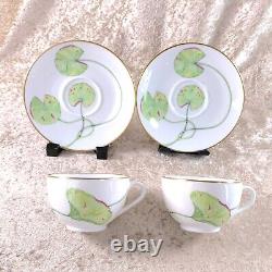 Hermes Paris Tea Cup & Saucer Nil Nile Porcelain Tableware 2 Sets