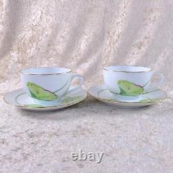 Hermes Paris Tea &Cup Saucer Nil Nile Porcelain Tableware 2 Sets