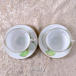 Hermes Paris Tea &Cup Saucer Nil Nile Porcelain Tableware 2 Sets