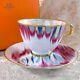 Hermes Paris Tea Cup & Saucer Voyage En Ikat Porcelain Tableware With Case