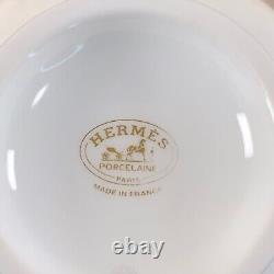 Hermes Paris Tea Cup & Saucer Voyage en Ikat Porcelain Tableware with Case