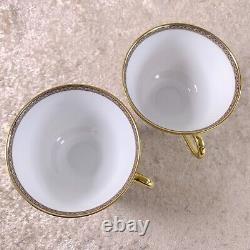 Hermes Paris Tea Cup and Saucer Cheval d'Orient N° 2 & N°3 2 Sets Tableware wBox